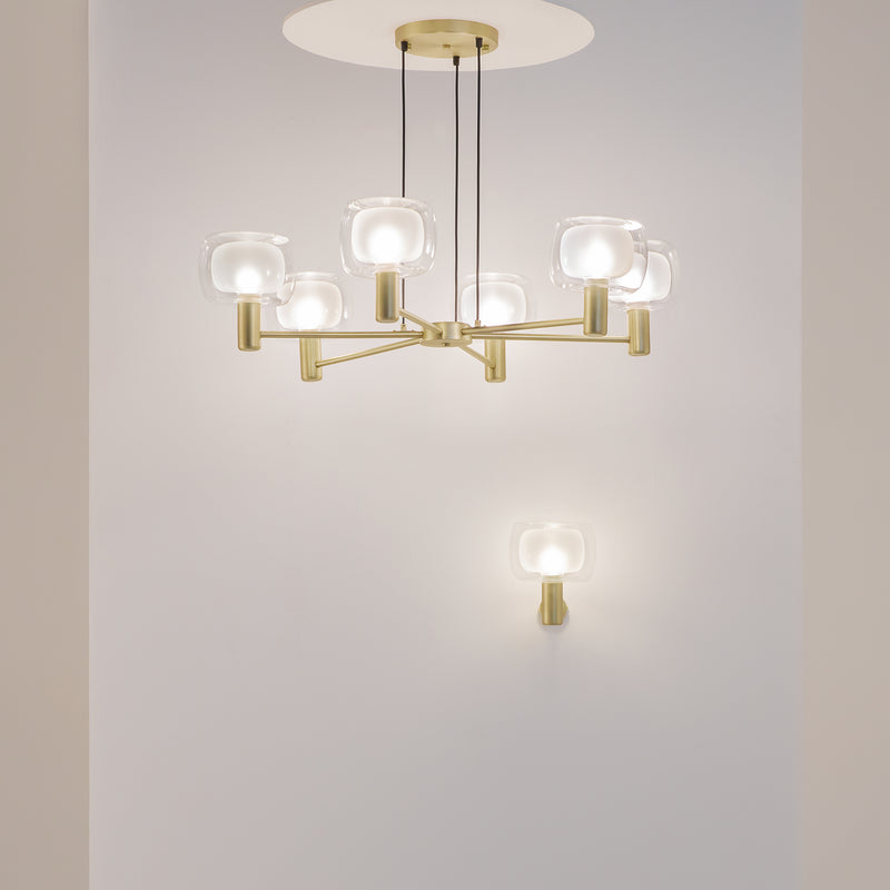 Lustra Living Maytoni Vision Auriu, 6XE14