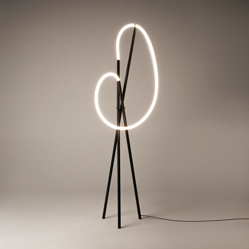 Lampadar Modern Negru