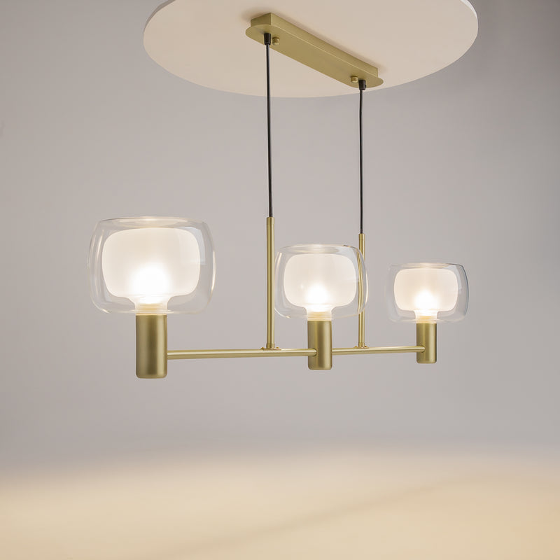 Lustra Living Maytoni Vision Auriu, 3XE14