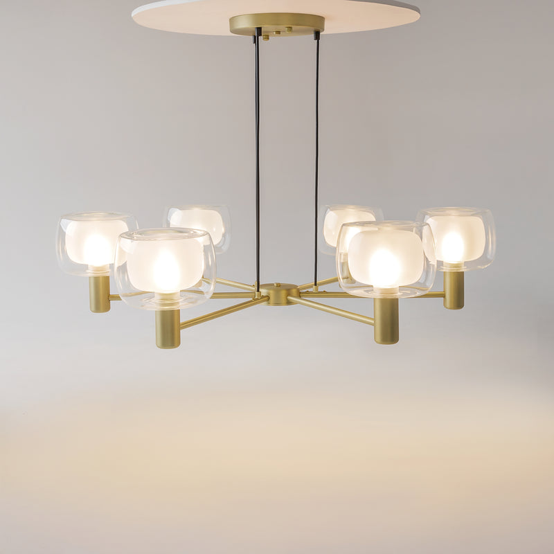 Lustra Living Maytoni Vision Auriu, 6XE14