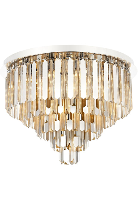 Plafonieră Queen – Inox & Cristal Schott, montaj aplicat