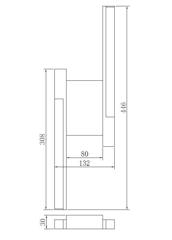 Plafoniera Eliot MX4980-6S-3BMT LED 26W 3000LM 3000K W38 L38 H6,7 metal negru si corp lemn