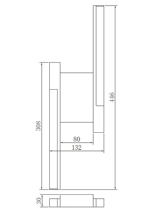 Plafoniera Eliot MX4980-6S-3BMT LED 26W 3000LM 3000K W38 L38 H6,7 metal negru si corp lemn
