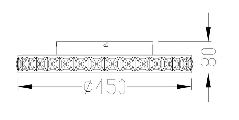Plafoniera LED Muriel MX4996-1-3GWD LED 34W 4000LM 3000K Ø45 H8 metal corp auriu francez abajur sticla auriu si alb