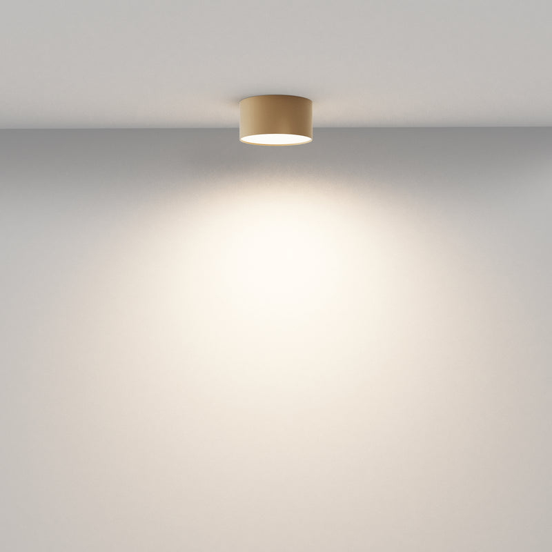 Lampa de tavan LED Maytoni Technical Zon, Auriu mat, LED 12W, 600lm 3000K