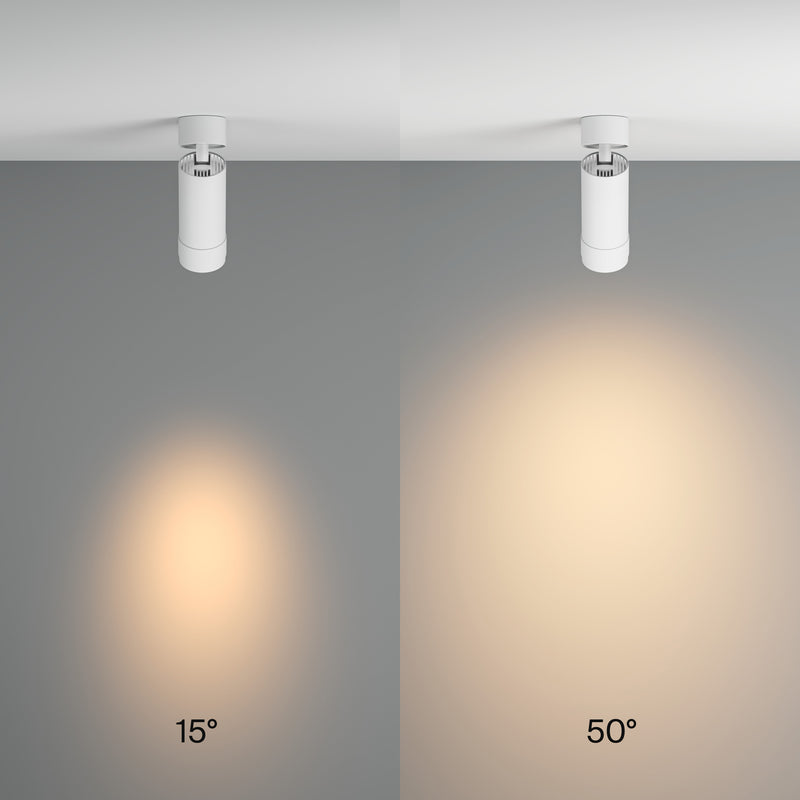 Lampa de tavan LED Maytoni Technical Focus Zoom, Alb, LED 12W, 850lm 3000K