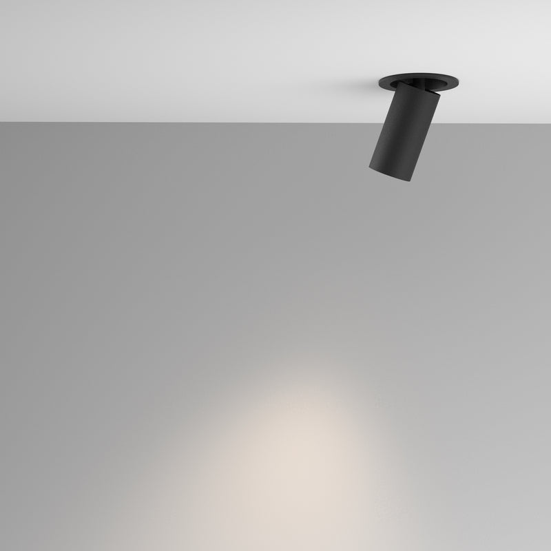 Lampa de Tavan Incastrata, Reglabila Maytoni Technical Artisan, Negru, GU10 10W