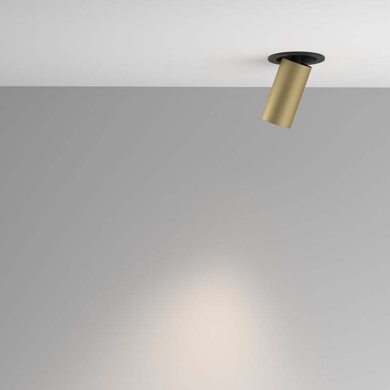 Lampa de Tavan Incastrata, Reglabila Maytoni Technical Artisan, Negru | Auriu mat, GU10 10W