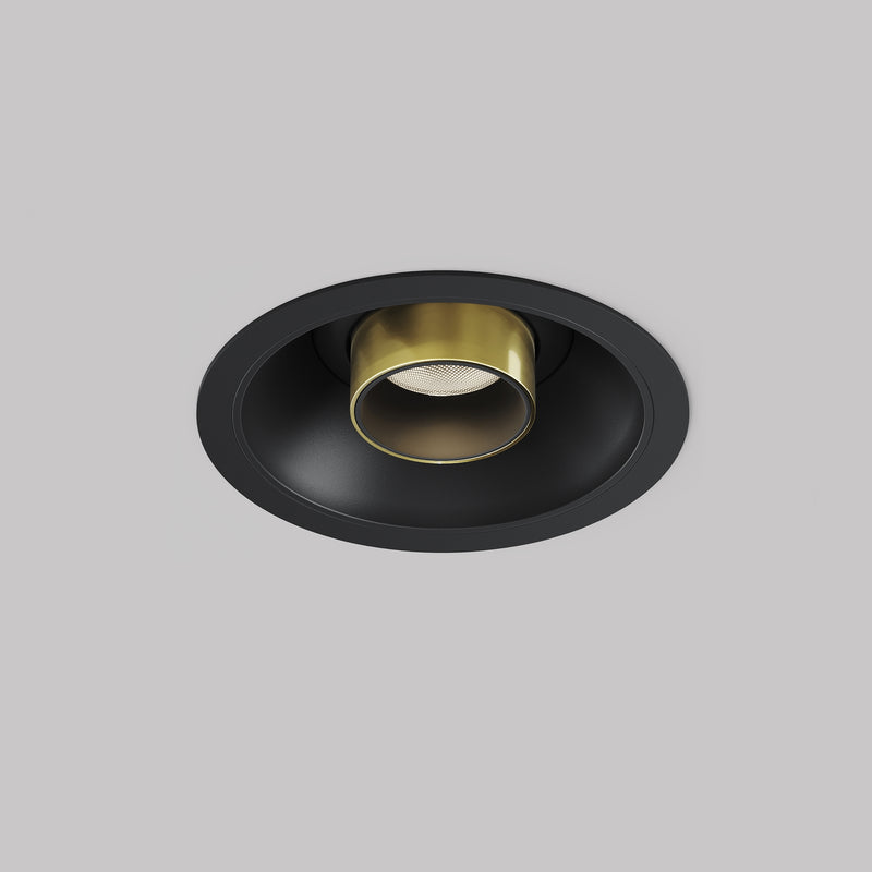 Lampa de Tavan Incastrata, Reglabila Maytoni Technical Focus T, Negru | Alama, LED 7W, 460lm 3000K