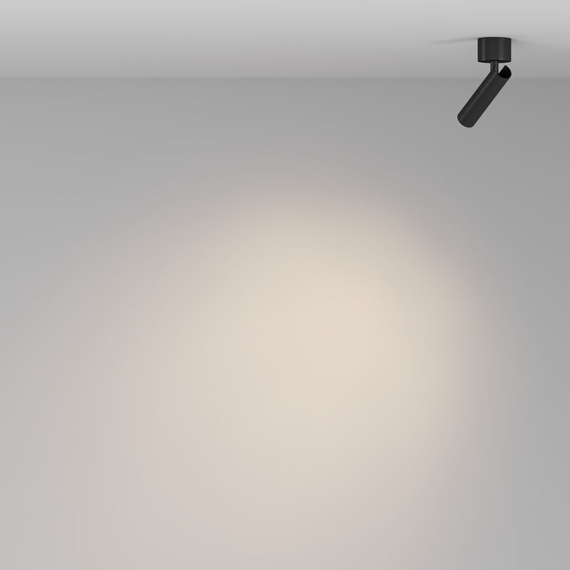 Lampa de tavan LED Maytoni Technical Focus T, Negru, LED 6W, 280lm 3000K
