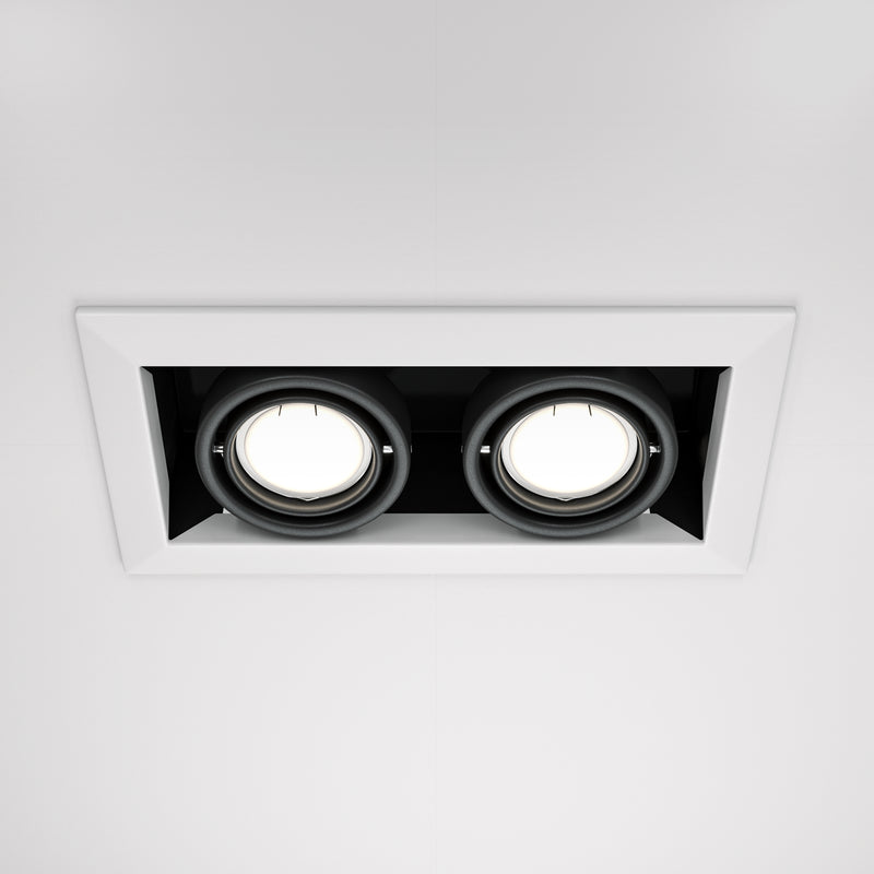 Spot incastrat Maytoni Technical Metal Modern Alb, 2XGU10