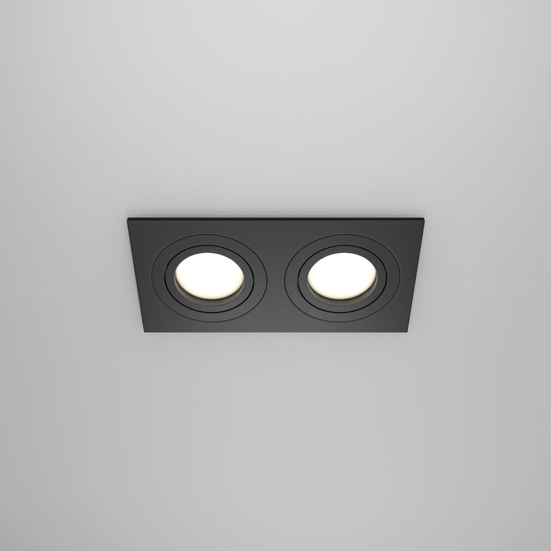 Spot incastrat Maytoni Technical Atom Negru, 2XGU10