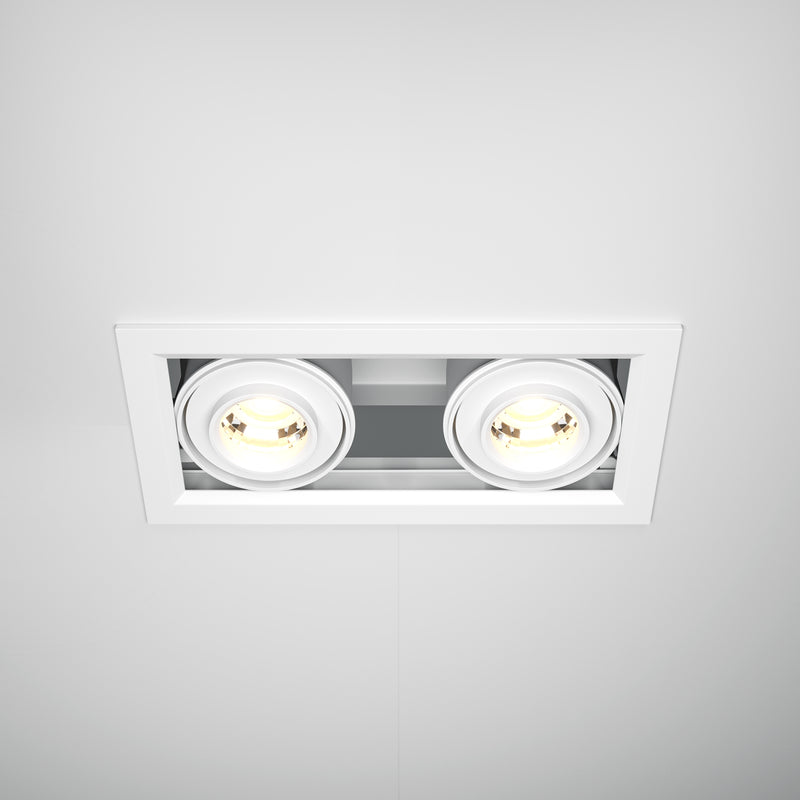 Spot LED Incastrat Maytoni Technical Metal Modern, Alb, LED 20W, 1450lm 3000K