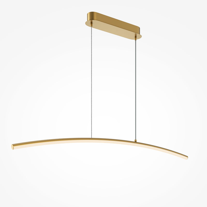 Pendul LED Curve, 15W, 980mm, Alamă – Maytoni