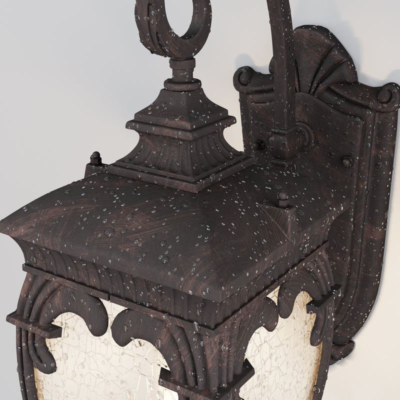 Aplica Exterior Maytoni Outdoor Fleur Bronz antic, 1XE27