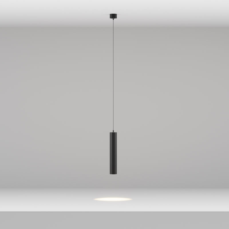 Lustra LED Maytoni Technical Focus LED, Negru, LED 12W, 900lm 3000K