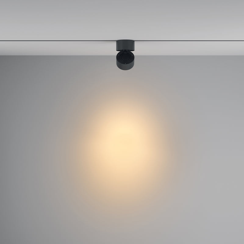 Corp iluminat pe sina Sistem pe Șină Monofazat UNITY Negru