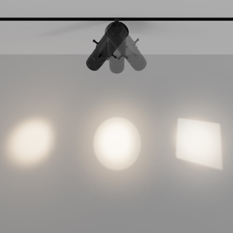 Proiector LED pentru sina magnetica Exility Maytoni Technical Gala, Negru, LED 10W, 290lm Dimabil