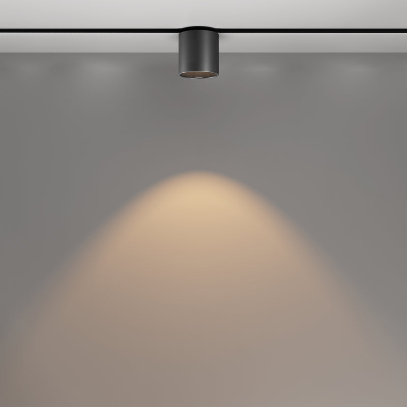 Proiector LED pentru sina magnetica Exility Maytoni Technical Alfa S, Negru, LED 7W, 330lm 3000K