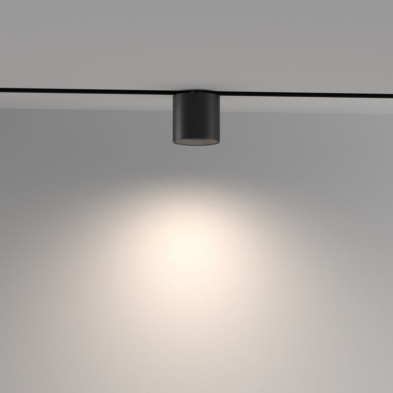 Proiector LED pentru sina magnetica Exility Maytoni Technical Alfa S, Negru, LED 7W, 360lm Dimabil