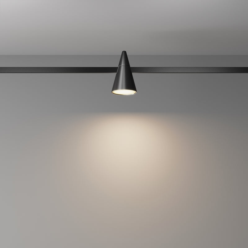 Corp iluminat pe sina Sistem Magnetic Modular FLARITY Negru