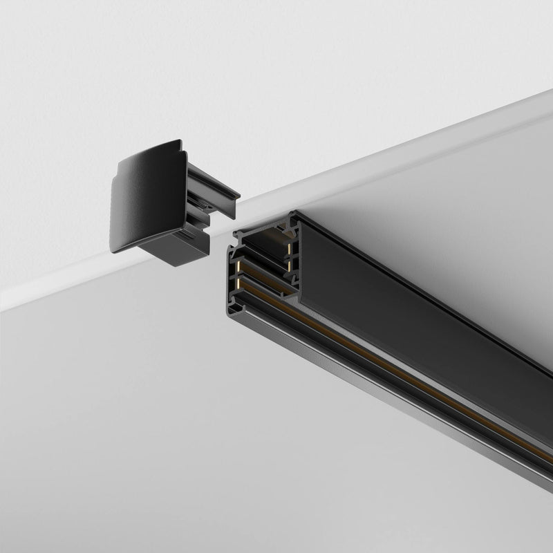 Sina aplicata cu 3 faze Maytoni Technical Busbar trunkings Trinity Negru, 1m.