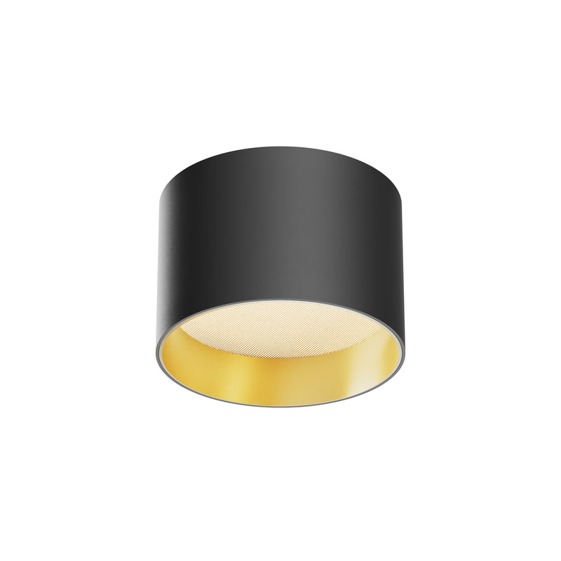 Lampa de tavan LED Maytoni Technical Vega, Negru | Auriu mat, LED 8W, 580lm 3000K