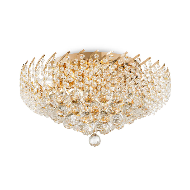 Plafoniera Living Maytoni Classic Karolina Auriu, 9XE14