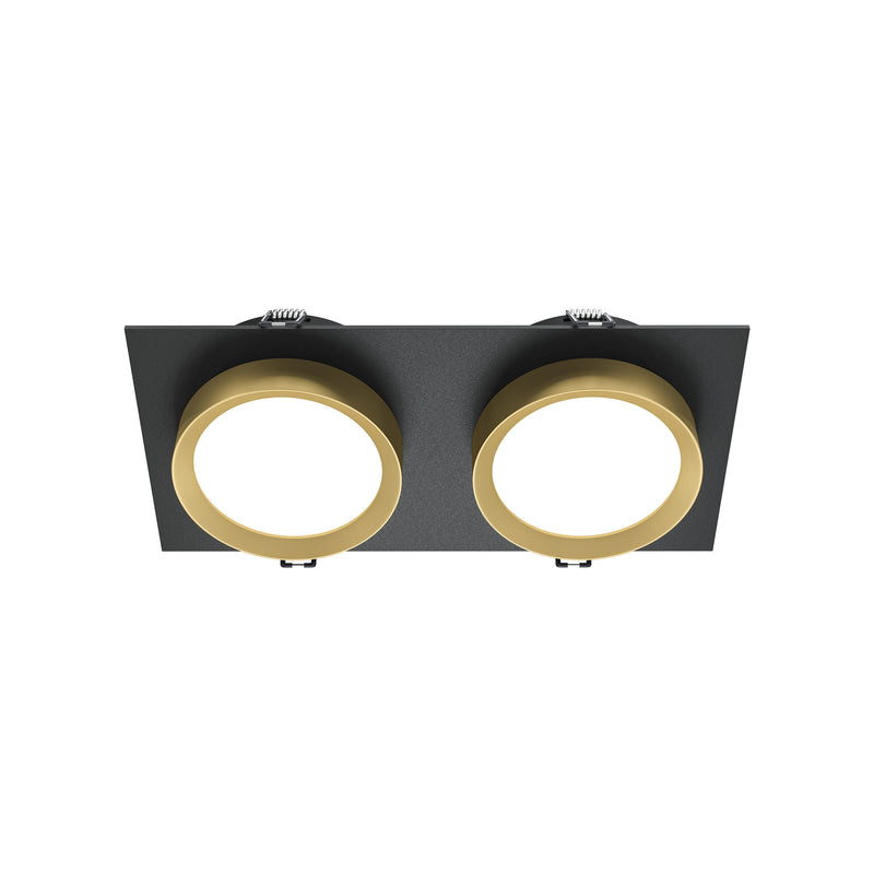 Spot Incastrat Maytoni Technical Hoop, Negru | Auriu, GX53 15W