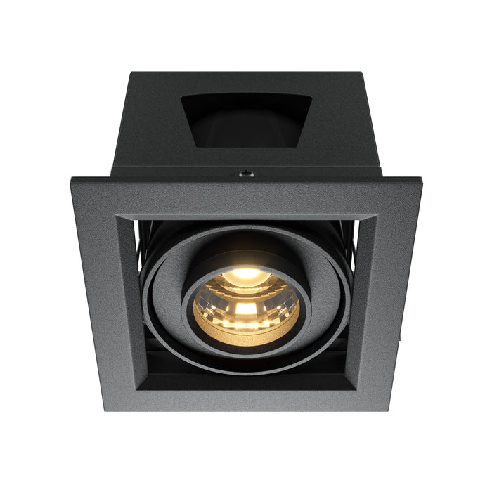 Spot LED Incastrat Maytoni Technical Metal Modern, Negru, LED 10W, 650lm 3000K  DL093-01-10W3K-B