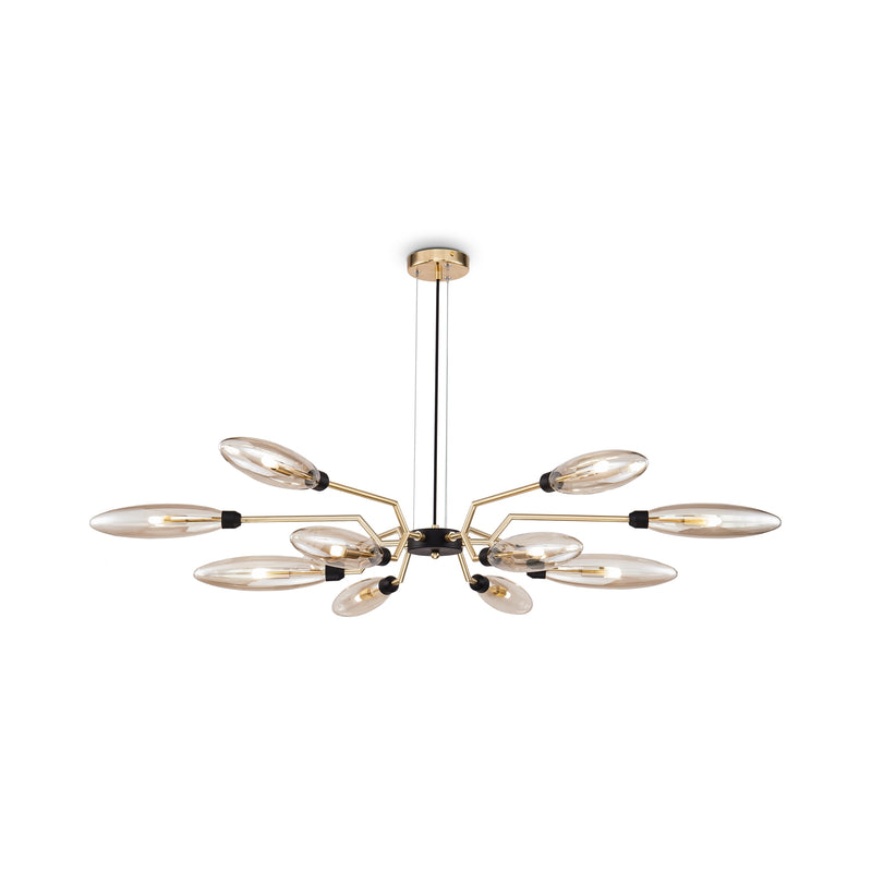 Lustra Living Maytoni Ventura Auriu mat, 12XG9
