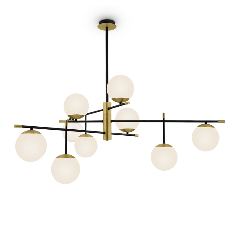 Lustra Living Maytoni Nostalgia Auriu mat, 9XE14