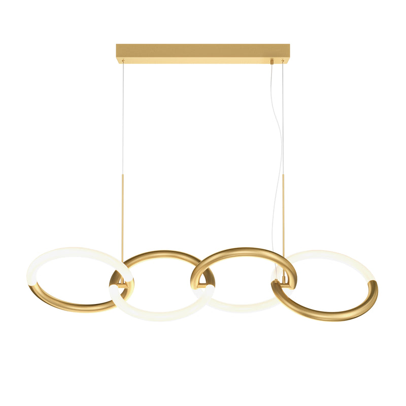 Lustra LEDMaytoni Node Auriu 4