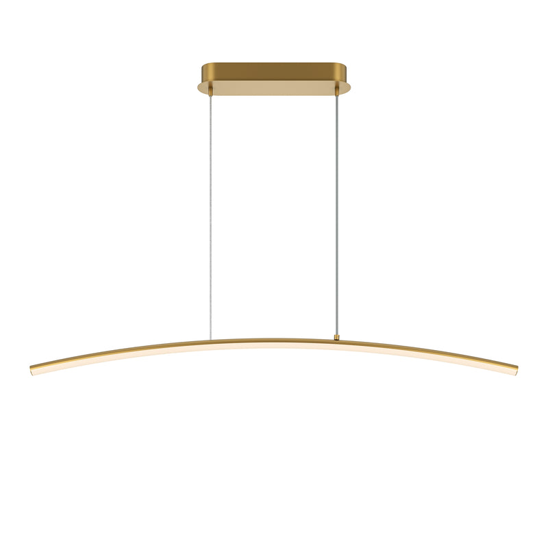 Pendul LED Curve, 15W, 980mm, Alamă – Maytoni