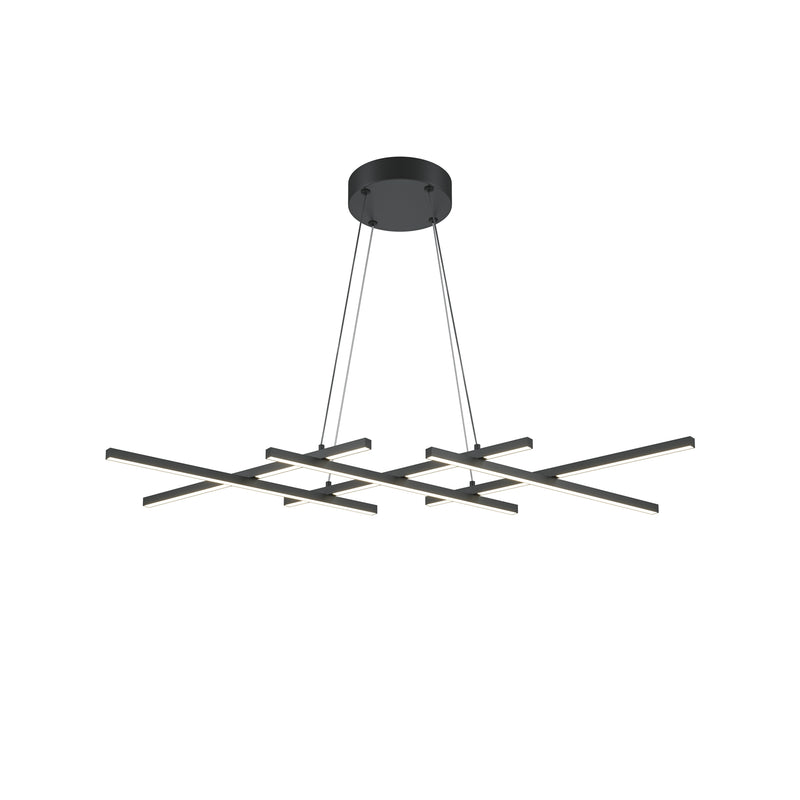 Lustra LED Maytoni Modern Halo, Negru, LED 40W, 800lm