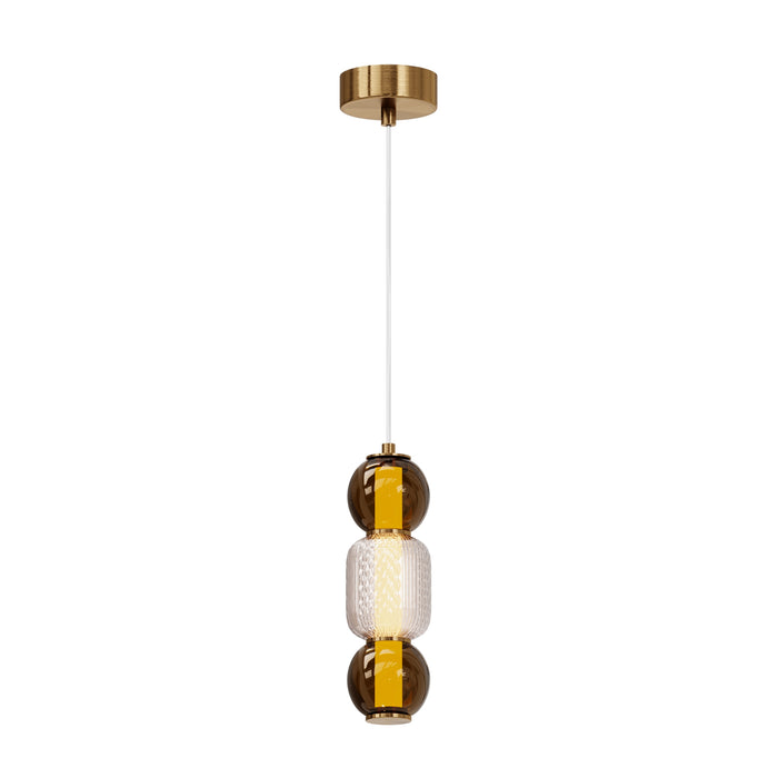 Lustra LED Maytoni Modern Drop, Auriu , LED 16W, 2000lm 3000K MOD273PL-L16G3K