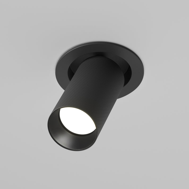 Lampa de Tavan Incastrata, Reglabila Maytoni Technical Artisan, Negru, GU10 10W