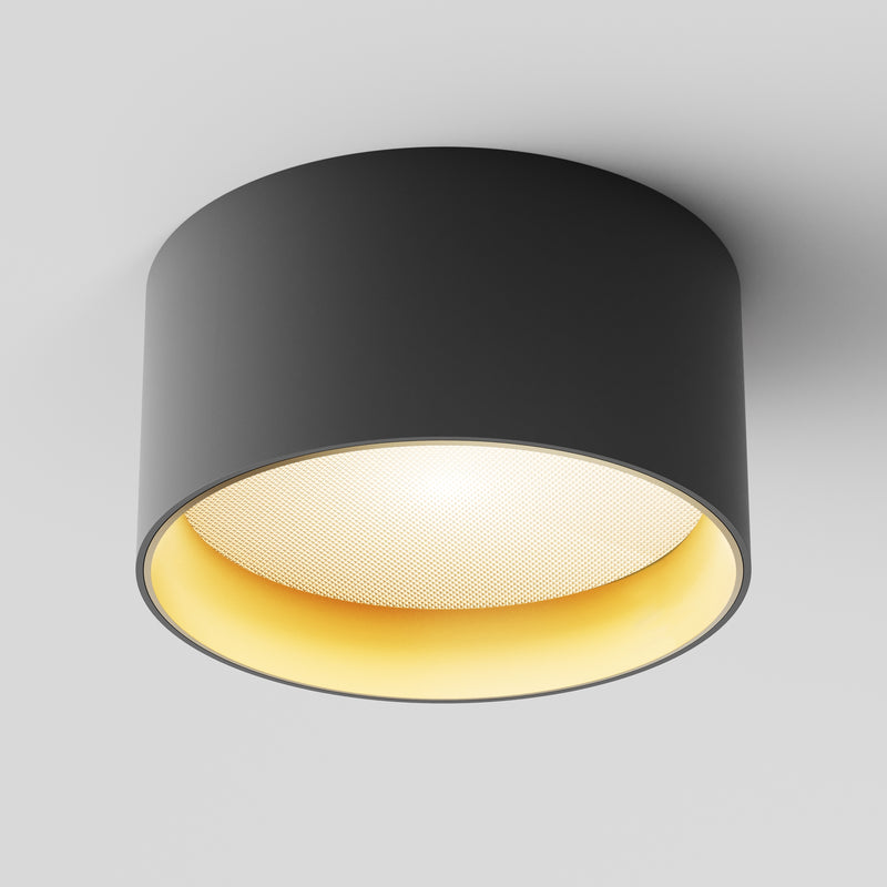 Lampa de tavan LED Maytoni Technical Vega, Negru | Auriu mat, LED 15W, 1030lm 3000K