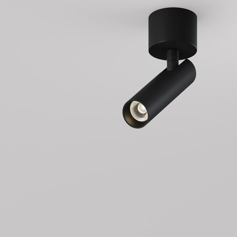 Lampa de tavan LED Maytoni Technical Focus T, Negru, LED 6W, 280lm 3000K