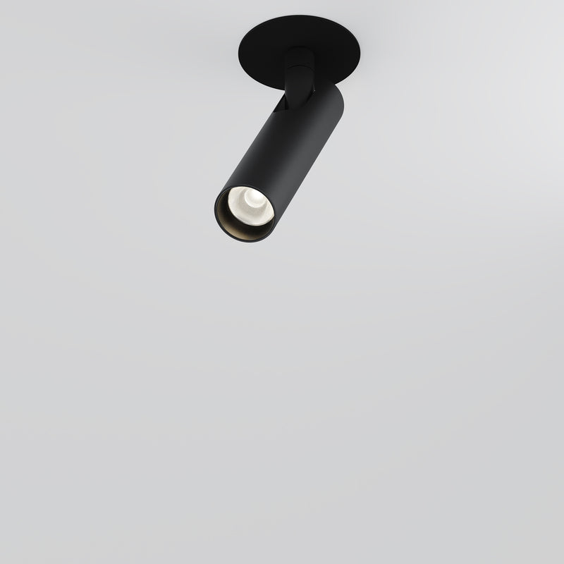 Lampa de Tavan Incastrata, Reglabila Maytoni Technical Focus T, Negru, LED 6W, 270lm 3000K
