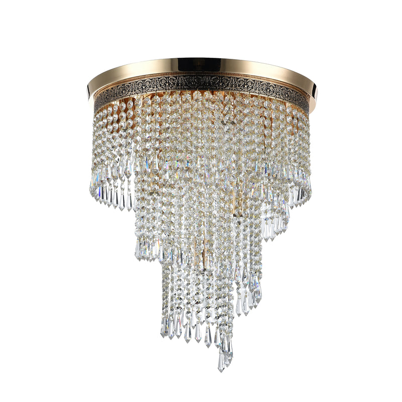 Plafoniera Living Maytoni Classic Cascade Auriu, 7XE14