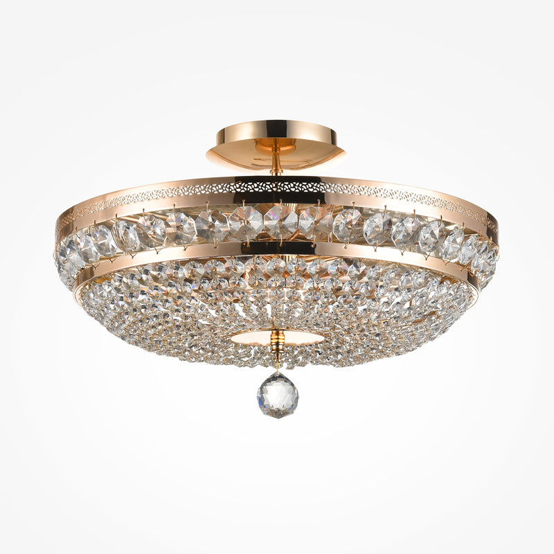 Plafoniera Living Maytoni Classic Ottilia Auriu, 6XE14