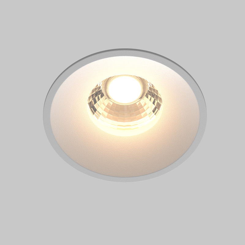 Spot LED Incastrat Maytoni Technical Round, Alb, LED 12W, 920lm 3000K