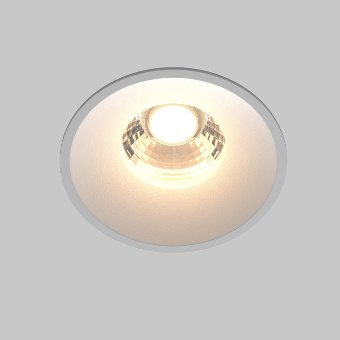 Spot LED Incastrat Maytoni Technical Round, Alb, LED 12W, 920lm 3000K  DL058-12W3K-W