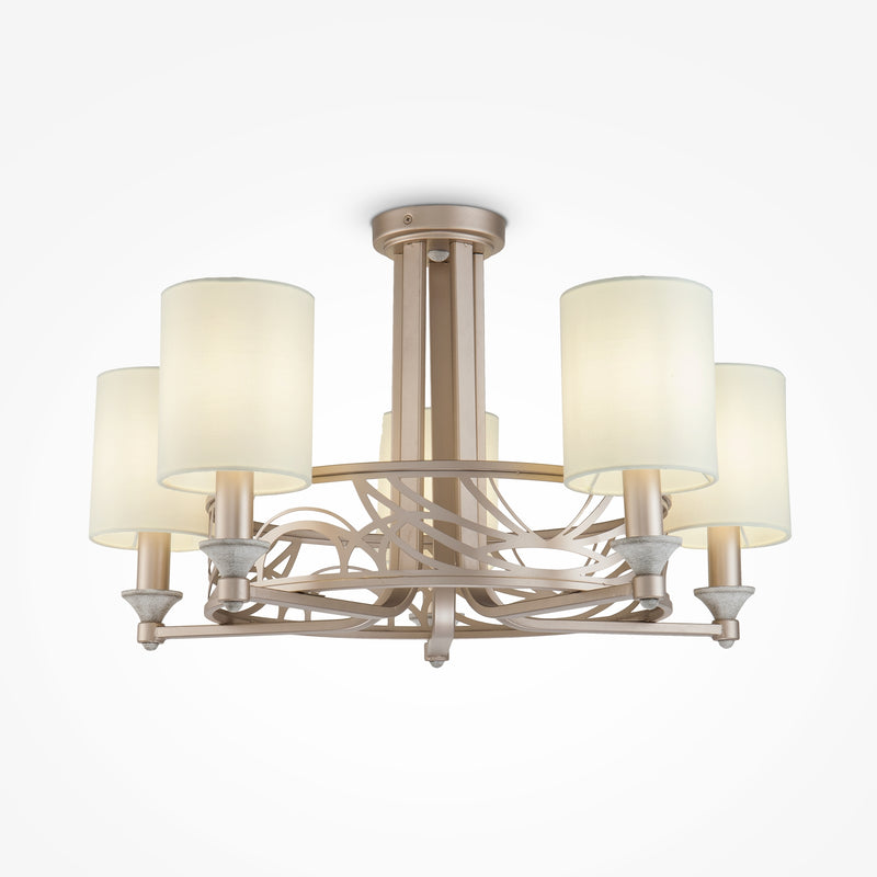 Lustra Living Maytoni Classic Vittoria Crem/Auriu, 5XE14