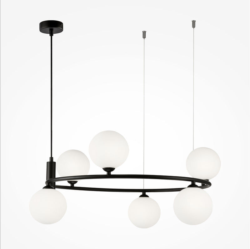 Lustra Living Maytoni Ring Negru, 6XG9