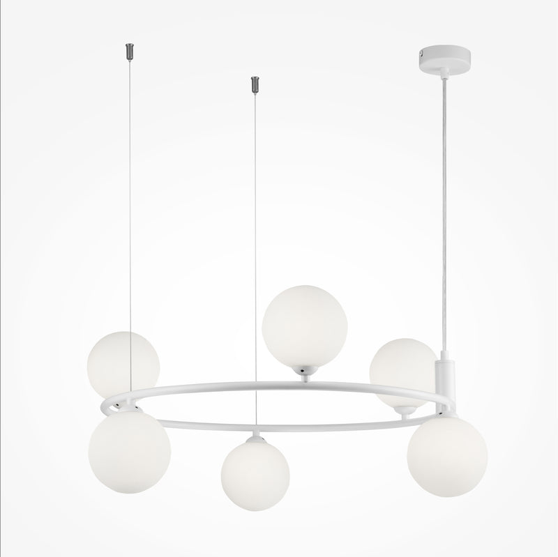 Lustra Living Maytoni Ring Alb, 6XG9