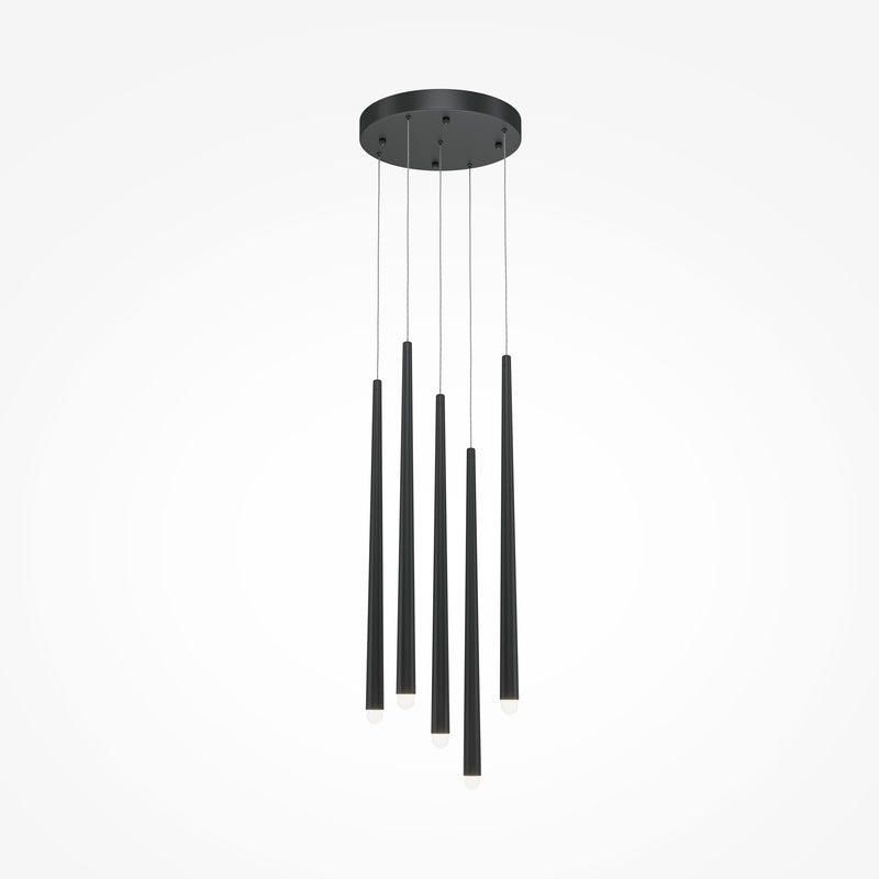 Lustra LED Maytoni Cascade, Negru, LED 31W, 2400lm