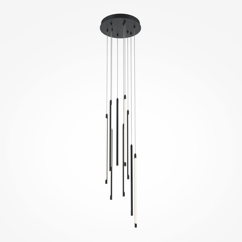 Lustra LED Maytoni Light stick, Negru, LED 46W, 3350lm 3000K Dimabil