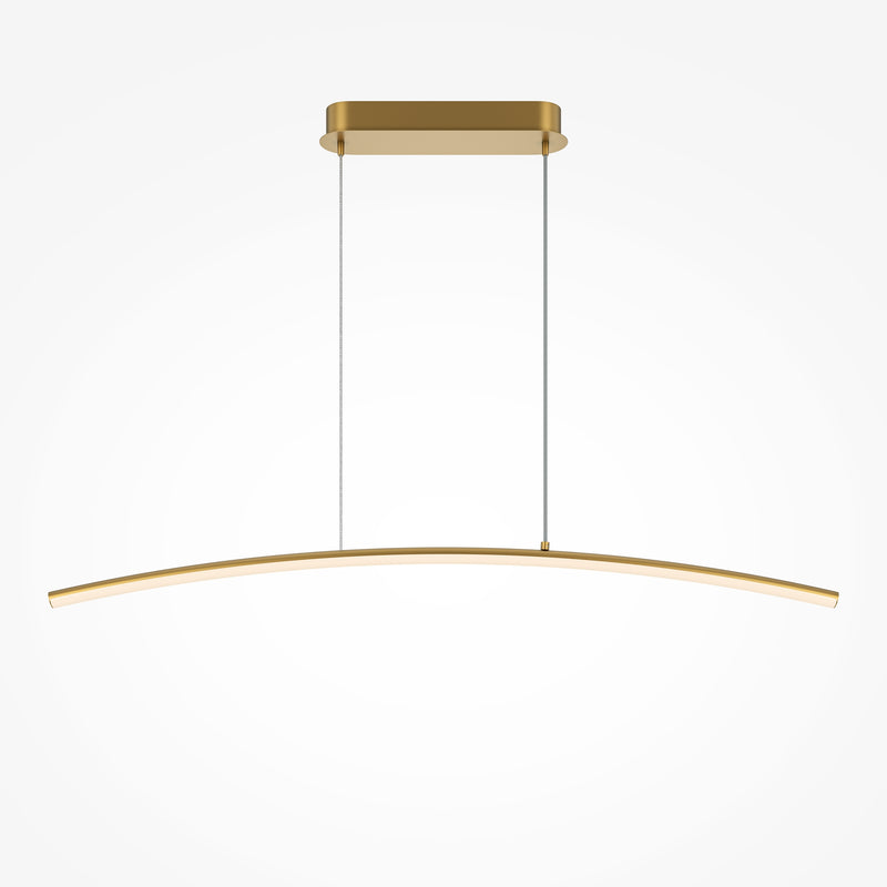 Pendul LED Curve, 15W, 980mm, Alamă – Maytoni